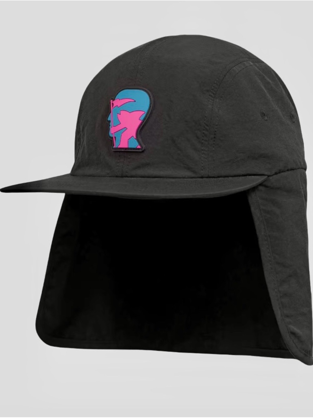 Brain Dead x GOTCHA Black Sun Hat Cap Neck Cover Flap NWT 👀🔥Very Rare!